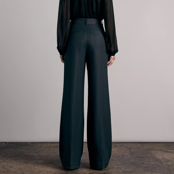 rag & bone Shelly wide leg twill pant 6 Petite New - Picture 5 of 16